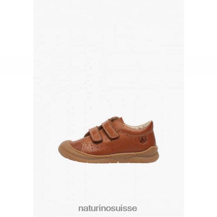 enfants gabby vl T88FLL129 Naturino chaussures premiers pas en cuir nappa brun