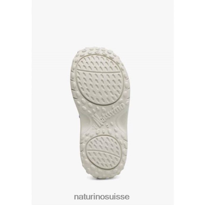enfants Dock T88FLL542 Naturino sandales en cuir avec velcro bleu clair
