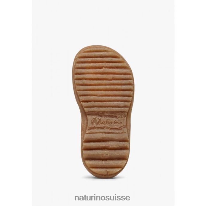 enfants bégonia T88FLL231 Naturino sandales en cuir nappa avec fleurs appliquées rose pétant