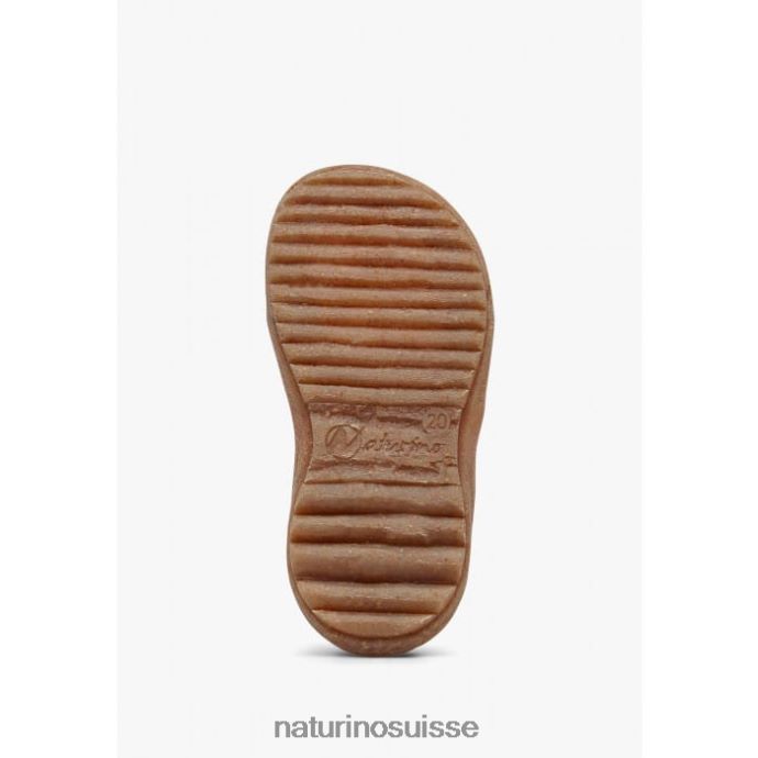 enfants ciel organique T88FLL20 Naturino sandales en tissu bio rose pétant