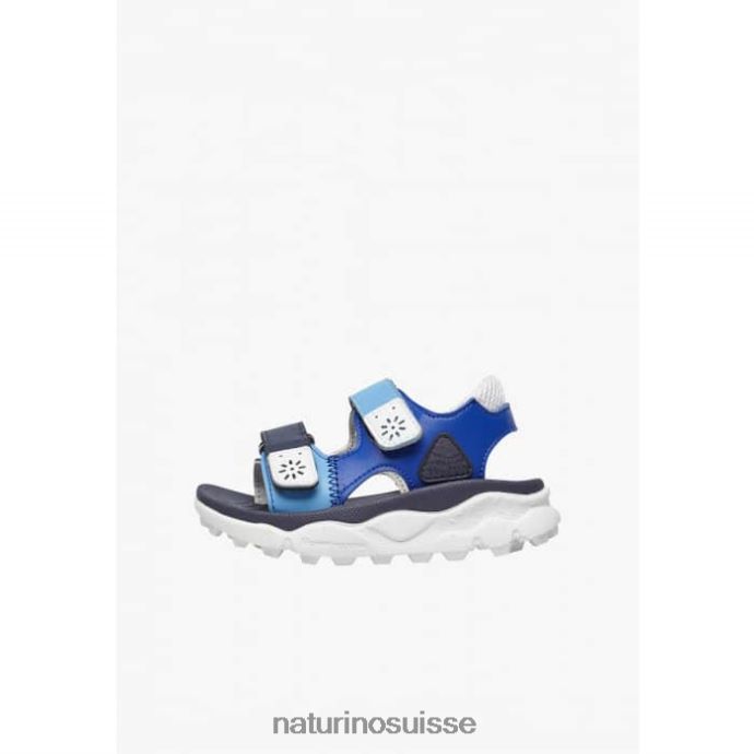 enfants gaho junior T88FLL28 Naturino sandales actives en similicuir marine-blanc