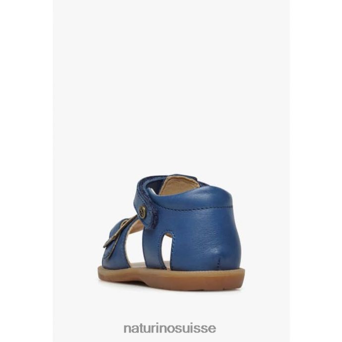 enfants quartz T88FLL293 Naturino sandales en cuir avec velcro bleu clair