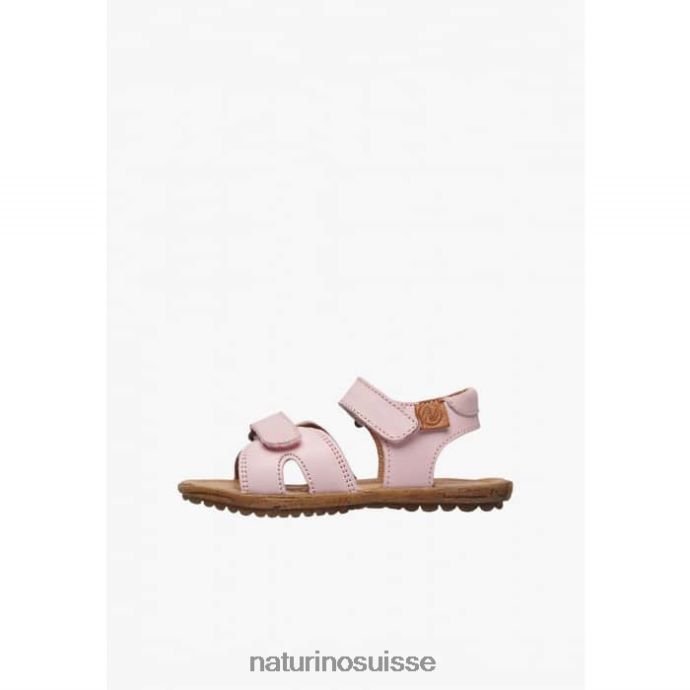 enfants soleil T88FLL358 Naturino sandales en cuir nappa rose