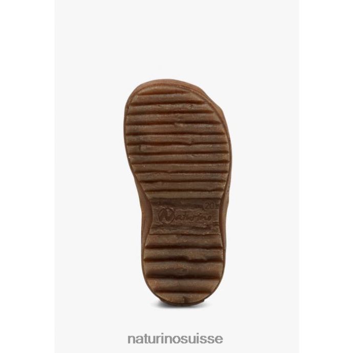 enfants voir T88FLL261 Naturino sandales semi-fermées en cuir rose