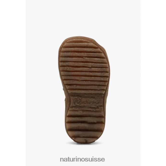 enfants voir T88FLL265 Naturino sandales semi-fermées en cuir vert