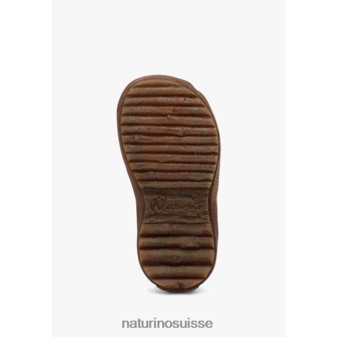 enfants voir T88FLL271 Naturino sandales semi-fermées en cuir bleu