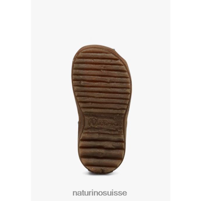 enfants voir T88FLL272 Naturino sandales semi-fermées en cuir bleu ciel