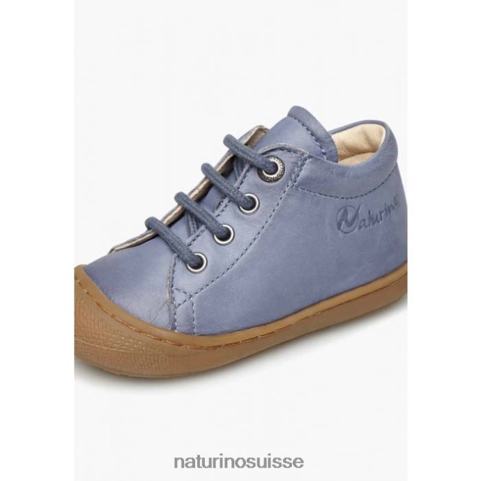 enfants cocon T88FLL263 Naturino chaussures pour tout-petits en cuir napa bleu foncé