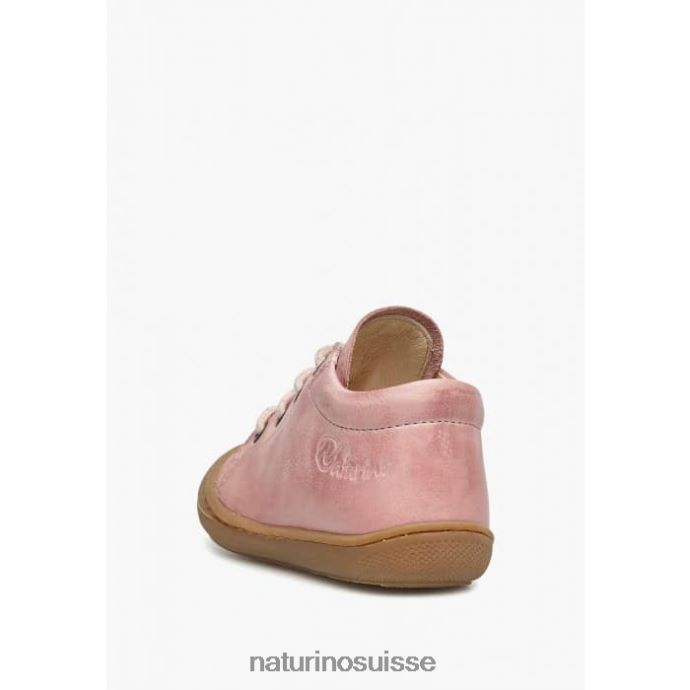 enfants cocon T88FLL275 Naturino chaussures pour tout-petits en cuir napa rose clair