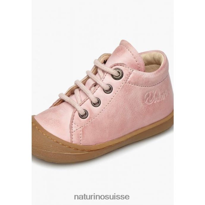 enfants cocon T88FLL275 Naturino chaussures pour tout-petits en cuir napa rose clair