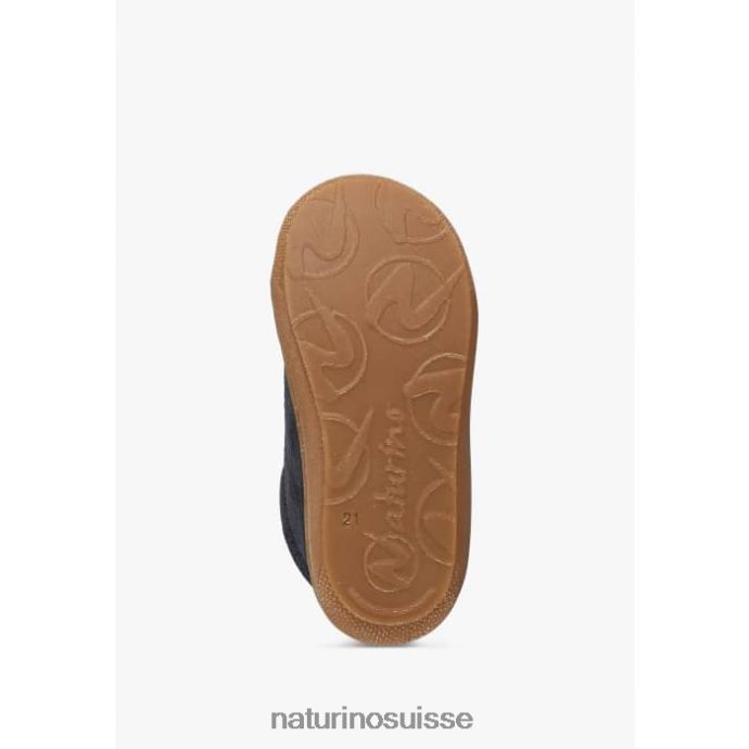 enfants cocon vl T88FLL260 Naturino premier pas en daim pailleté bleu