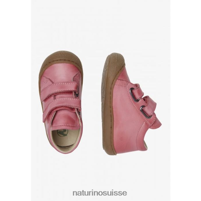 enfants cocon vl T88FLL266 Naturino chaussures premiers pas en cuir nappa rose