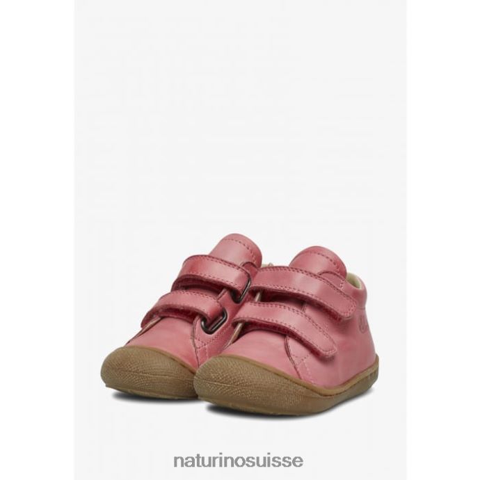 enfants cocon vl T88FLL266 Naturino chaussures premiers pas en cuir nappa rose