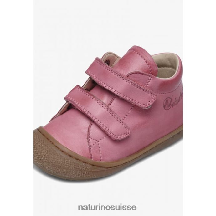 enfants cocon vl T88FLL266 Naturino chaussures premiers pas en cuir nappa rose