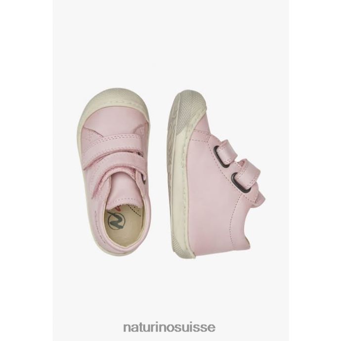 enfants cocon vl T88FLL267 Naturino chaussures premiers pas en cuir nappa rose