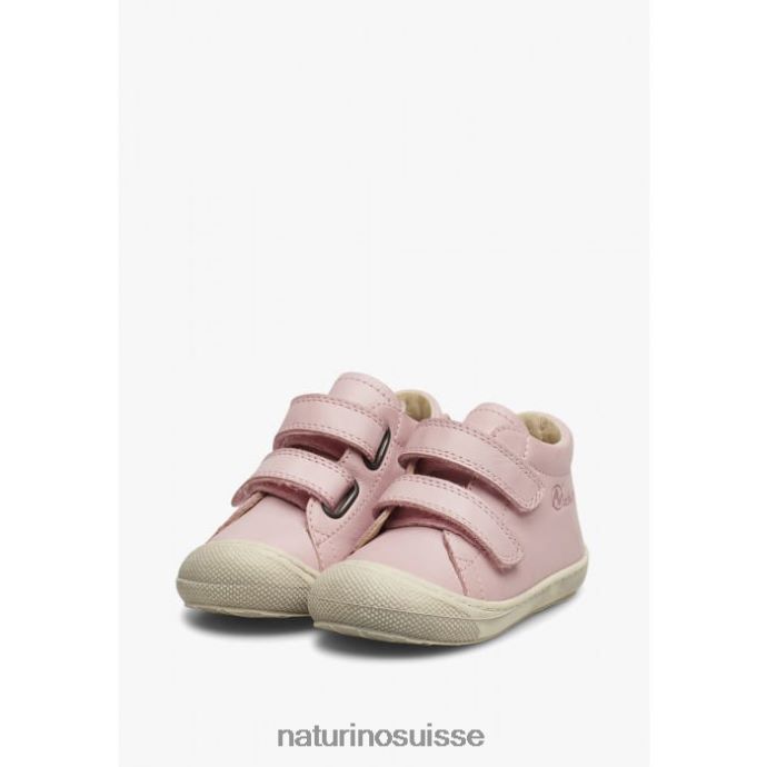 enfants cocon vl T88FLL267 Naturino chaussures premiers pas en cuir nappa rose