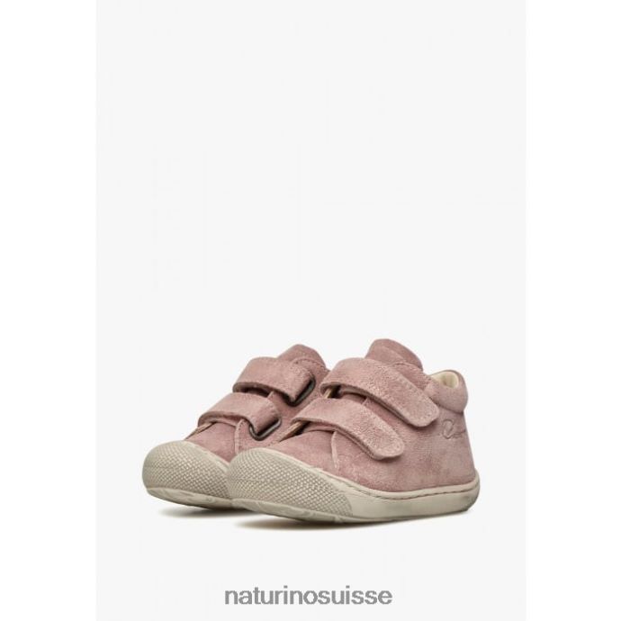 enfants cocon vl T88FLL332 Naturino chaussures premiers pas en daim delave rose