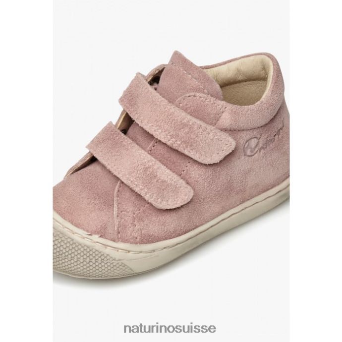 enfants cocon vl T88FLL332 Naturino chaussures premiers pas en daim delave rose