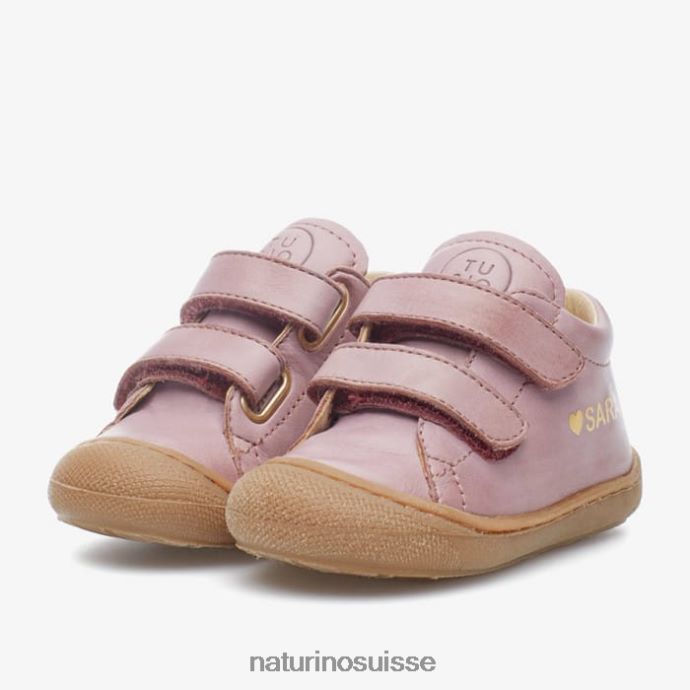 enfants jumeaux bébé vl T88FLL599 Naturino chaussures premiers pas rose