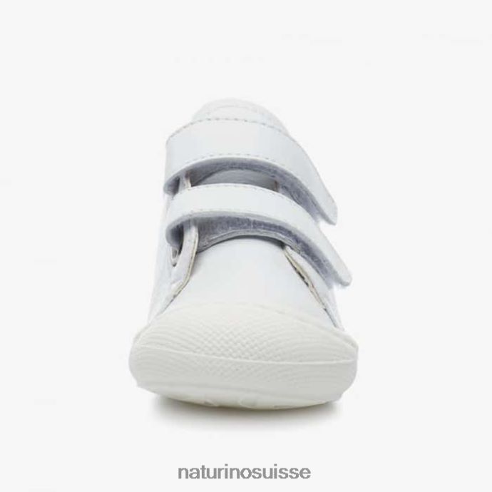 enfants jumeaux bébé vl T88FLL600 Naturino chaussures premiers pas blanc