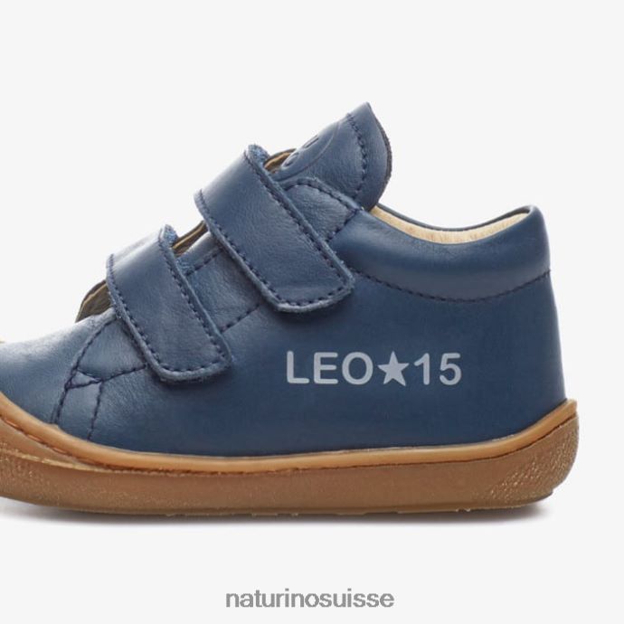 enfants jumeaux bébé vl T88FLL601 Naturino chaussures premiers pas marine