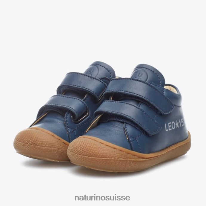 enfants jumeaux bébé vl T88FLL601 Naturino chaussures premiers pas marine